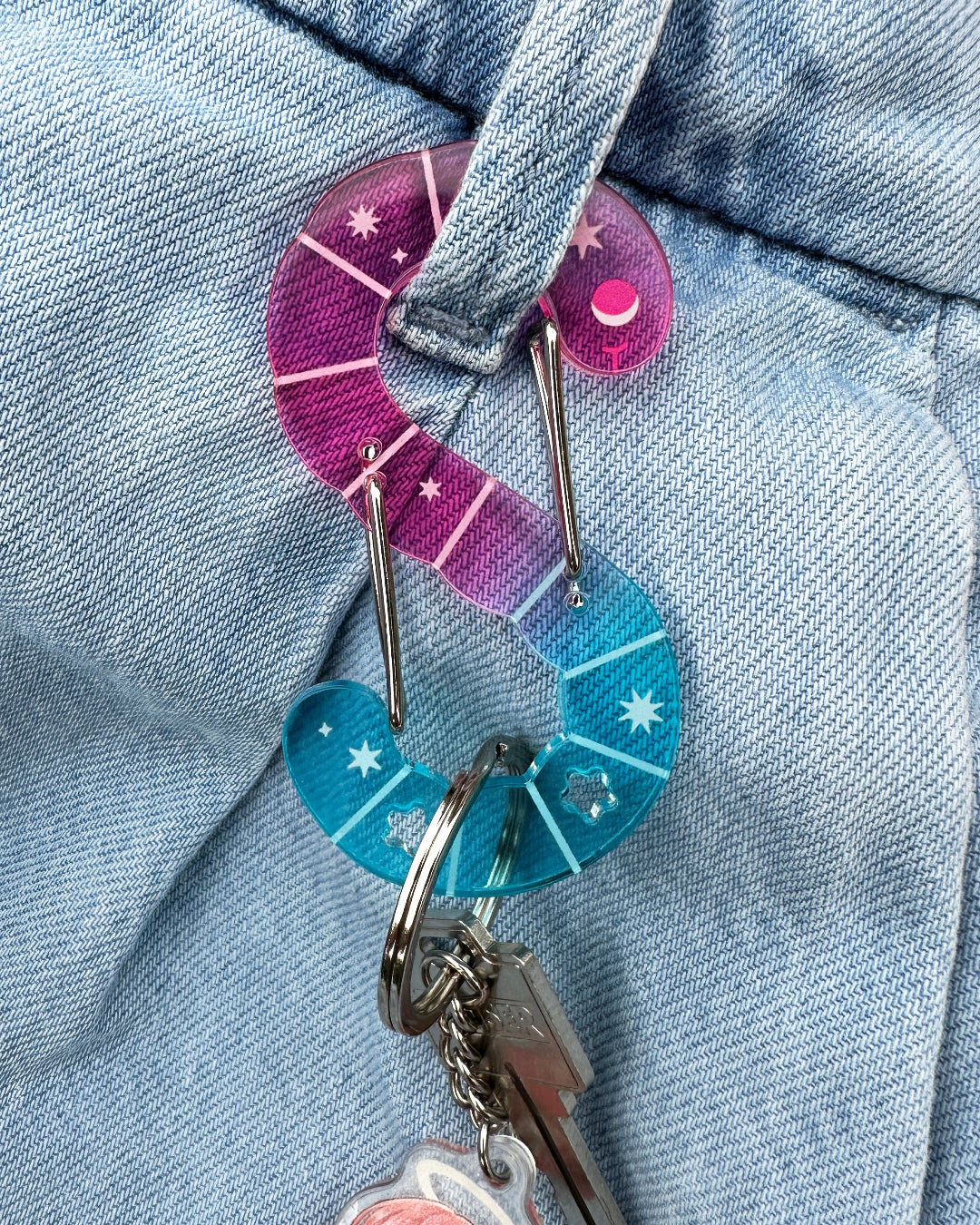 [PREORDER] Pink & Blue Gummy Wormbiner